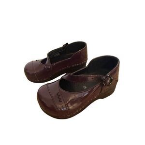 Dansko Patent Leather Burgundy Mary Jane’s Toddler Shoes